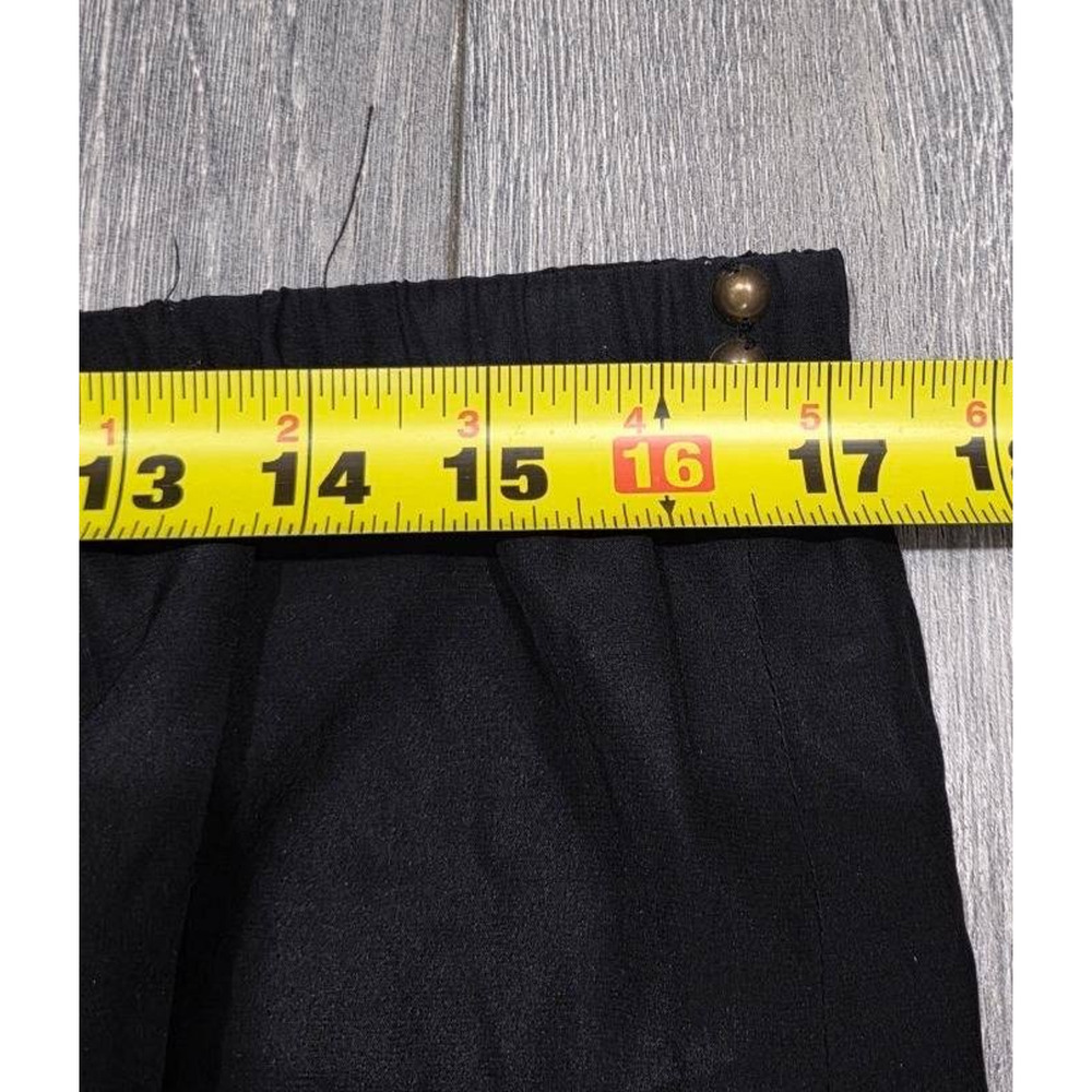 Cynthia Steffe wide legs Silk Jumpsuit Black Sz 12 A005220 - Picture 4 of 9